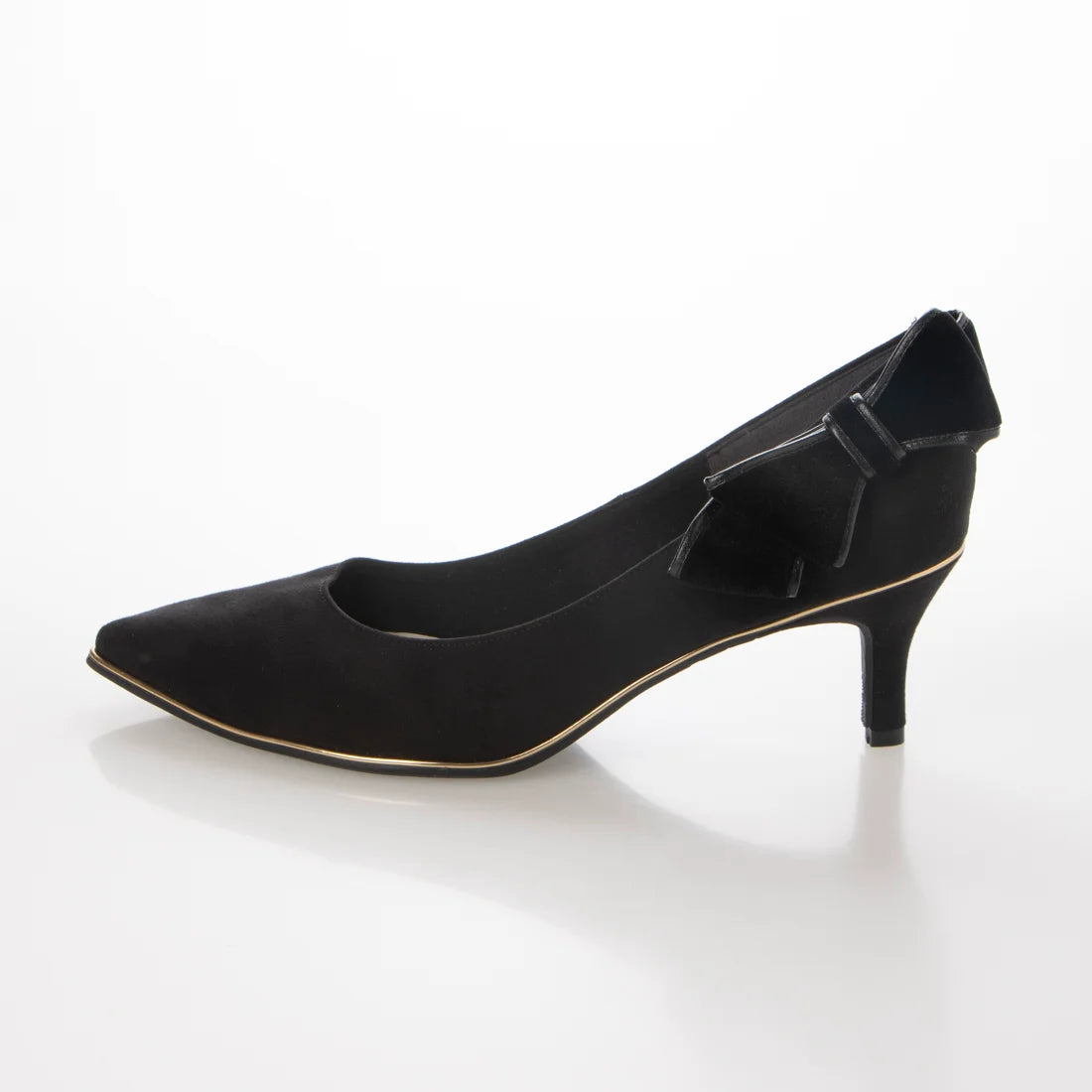 日本製[23AW] Launa lea Back 絲帶尖頭高跟鞋 (0532) (Black S)