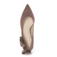 日本製 [23AW] Launa lea Back 絲帶尖頭高跟鞋 (0532) (Mauve S)
