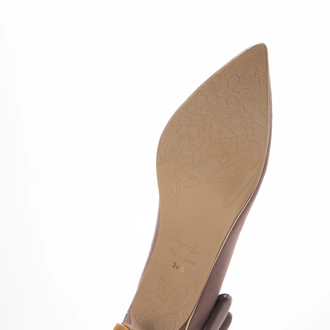 日本製 [23AW] Launa lea Back 絲帶尖頭高跟鞋 (0532) (Mauve S)