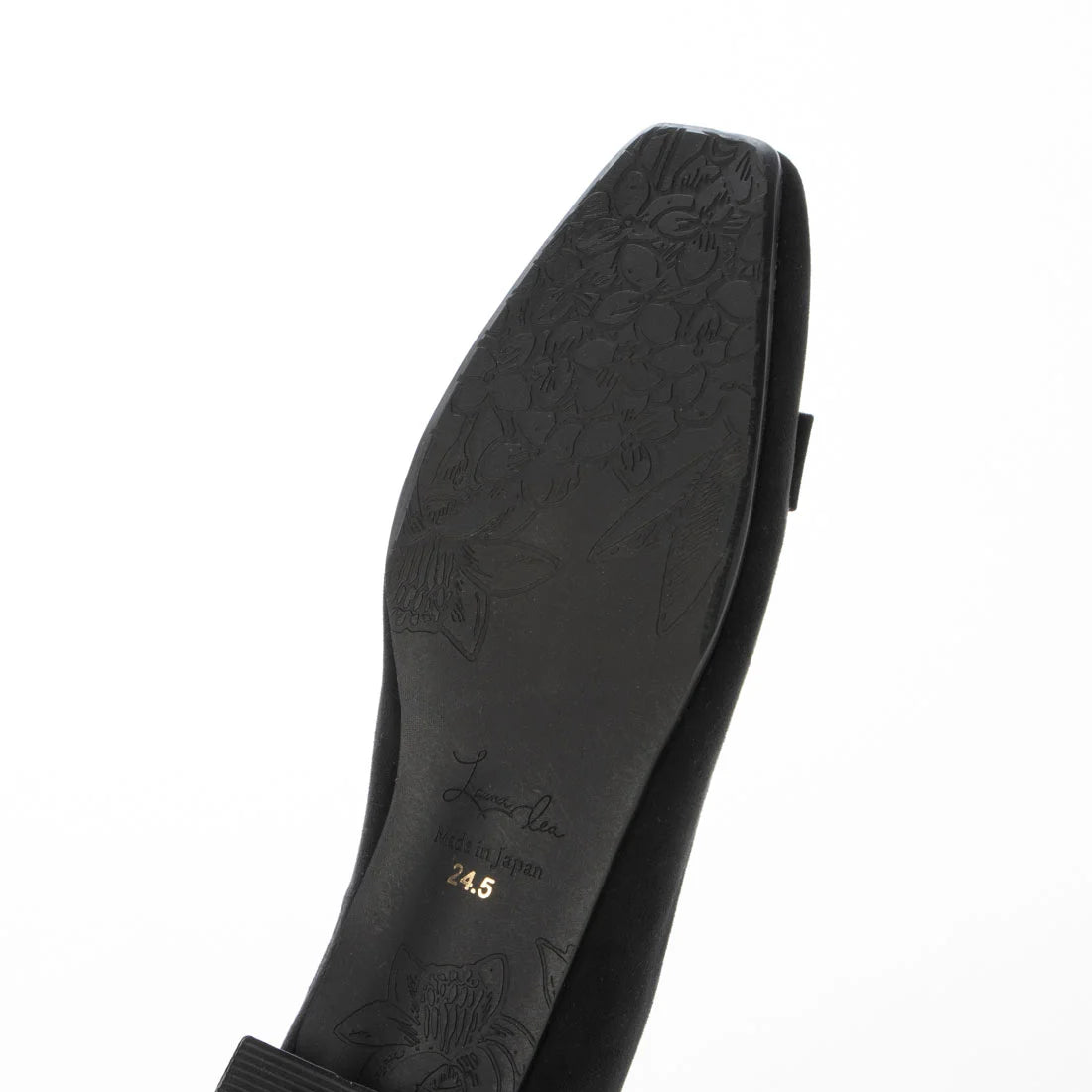 日本製 [23AW] Launa lea 金扣平跟高跟鞋 (0530) (Black S)