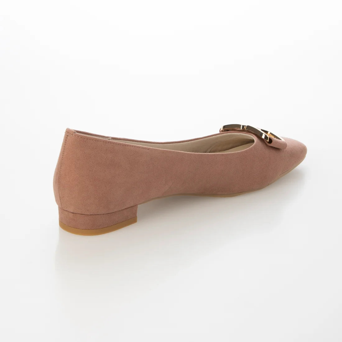 日本製 [23AW] Launa lea 金扣平底高跟鞋 (0530)(PK beige S)