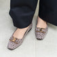 日本製 [23AW] Launa lea 金扣平底高跟鞋 (0530)(PK beige S)