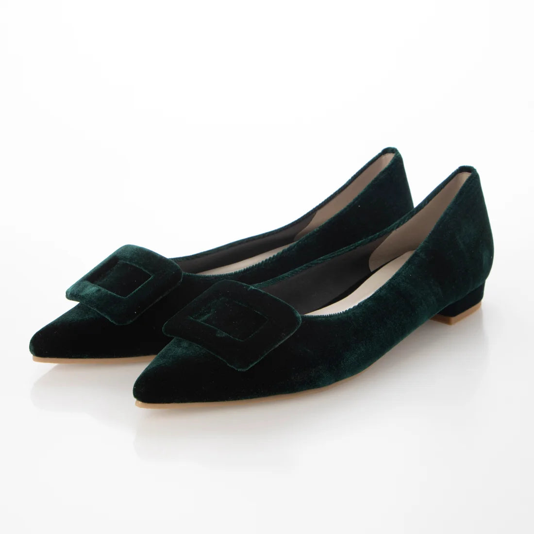 日本製 [23AW] Launa lea 帶扣尖頭高跟鞋 (0459A) (D Green Z)