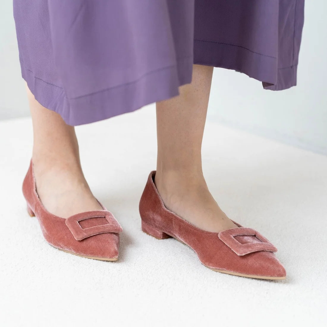 日本製[23AW] Launa lea 扣尖頭高跟鞋 (0459A) (Pink Z)（ピンクZ）
