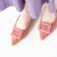 日本製[23AW] Launa lea 扣尖頭高跟鞋 (0459A) (Pink Z)（ピンクZ）