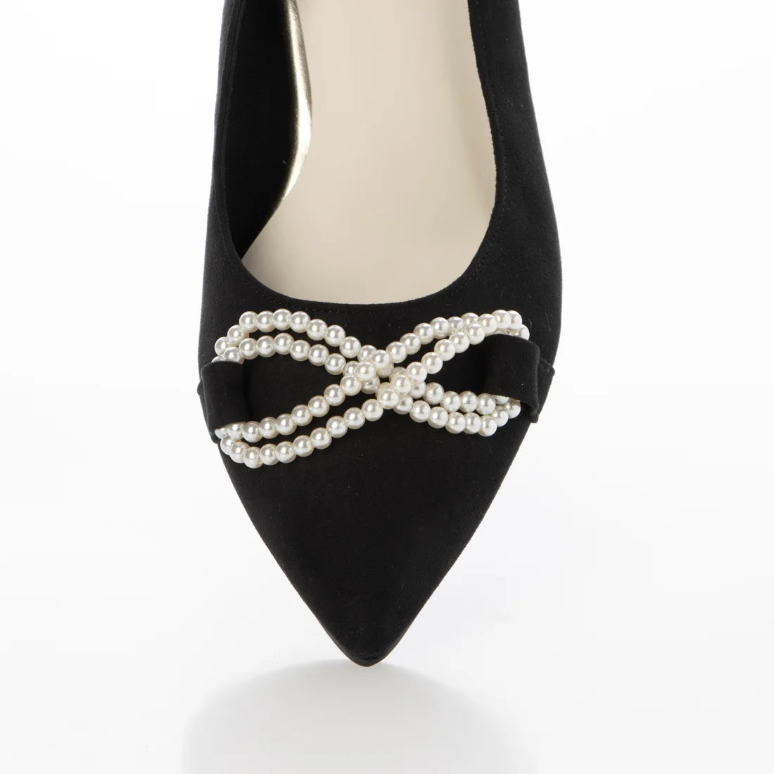 日本製 [23AW] Launa lea Bijou 絲帶尖頭高跟鞋 (0529) (Black S)