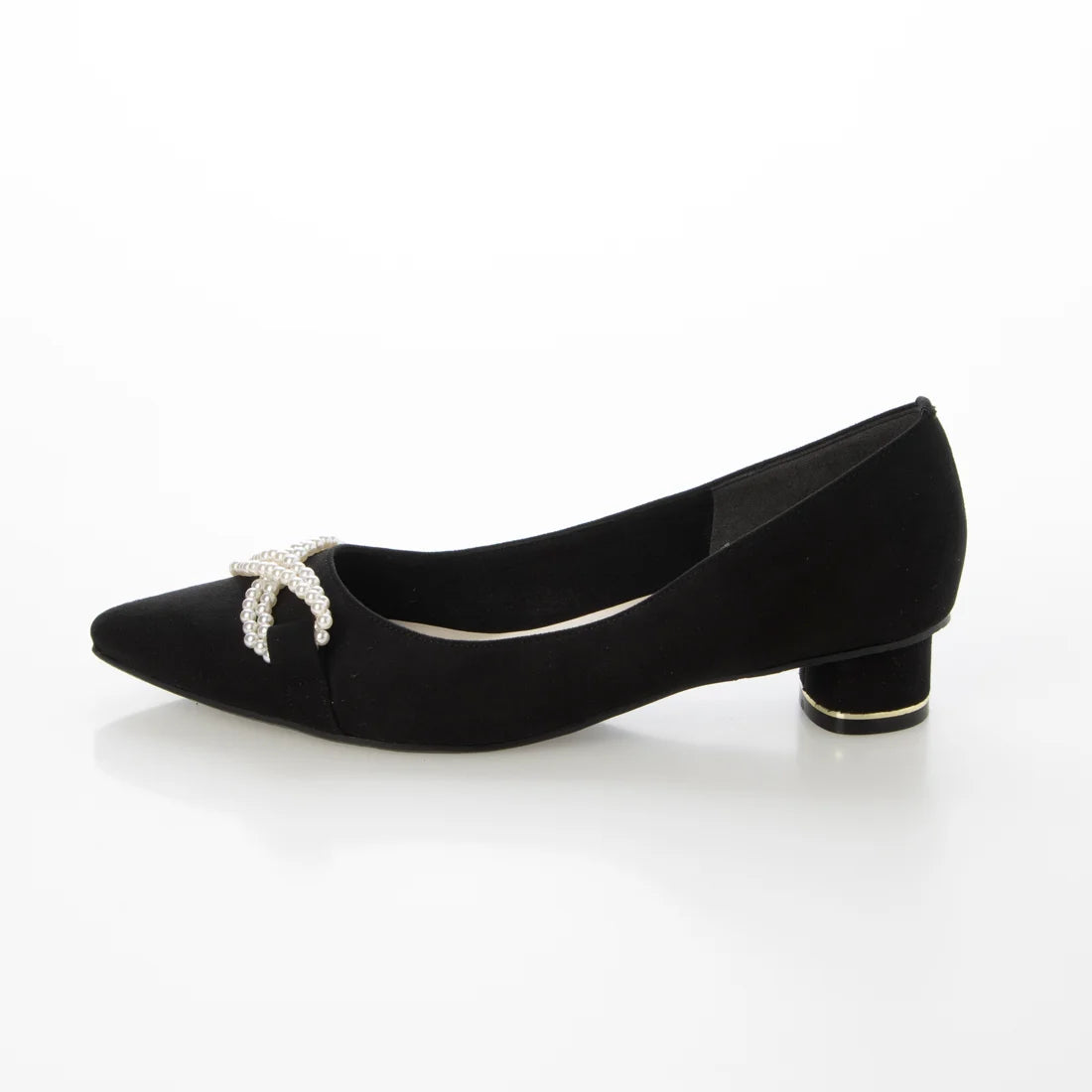 日本製 [23AW] Launa lea Bijou 絲帶尖頭高跟鞋 (0529) (Black S)