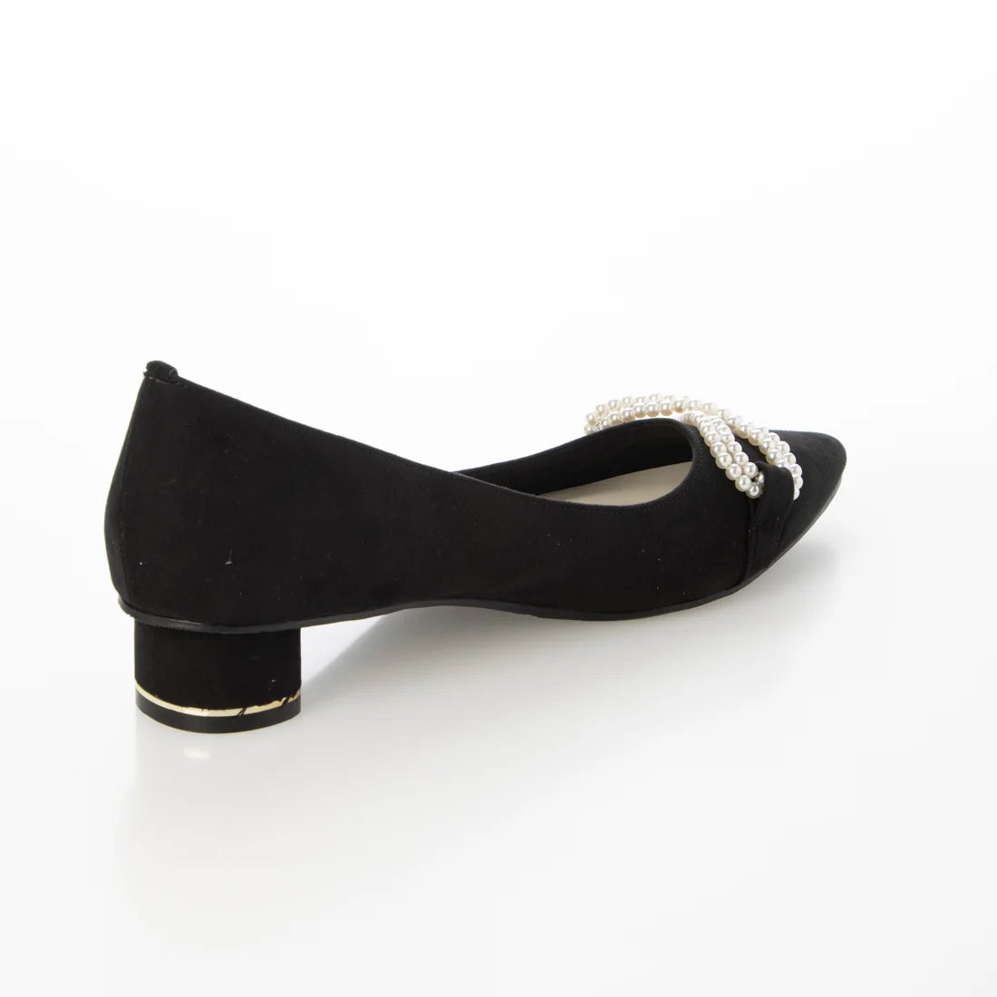 日本製 [23AW] Launa lea Bijou 絲帶尖頭高跟鞋 (0529) (Black S)