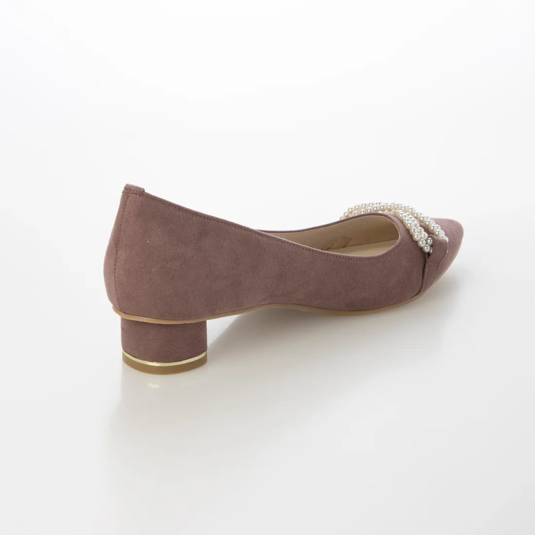 日本製 [23AW] Launa lea Bijou 絲帶尖頭高跟鞋 (0529) (Mauve S)