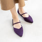日本製[23AW] Launa lea 側切瑪麗珍鞋 (0528) ( Purple S)（パープルS）