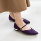 日本製[23AW] Launa lea 側切瑪麗珍鞋 (0528) ( Purple S)（パープルS）