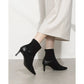 日本製 Launa lea 尖頭短靴(0546)( Black S)