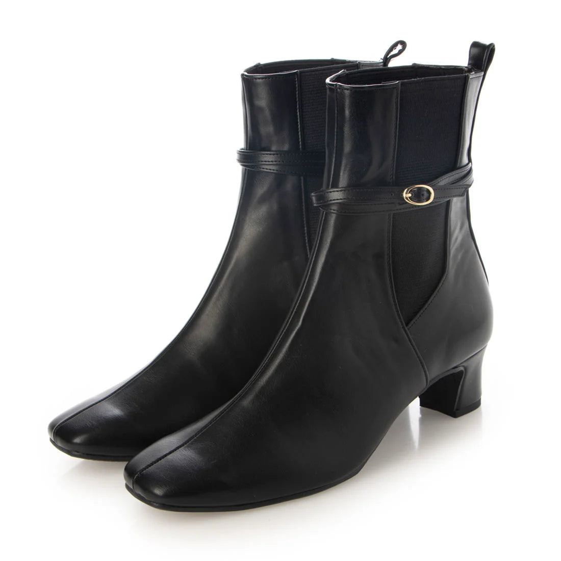 日本製Launa lea 2way細帶方頭短靴(0547)(Black)