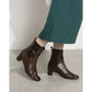 日本製 Launa lea 2way 薄帶方頭短靴 (0547) (Brown)