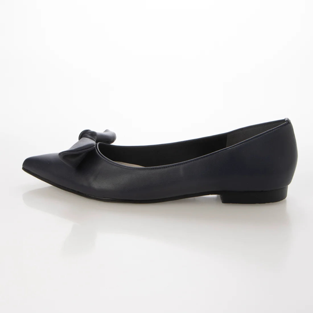 日本製[23AW] Launa lea 尖頭絲帶平底高跟鞋 (0509)（Navy）（ネイビー）