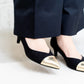 日本製[23AW] Launa lea 尖頭高跟鞋 (0539) (Black S/C)（ブラックS/C）