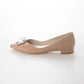 [23AW/限量] Launa lea 鑽石圖案平底高跟鞋 (0537) (PK Beige S)
