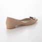 [23AW/限量] Launa lea 鑽石圖案平底高跟鞋 (0537) (PK Beige S)