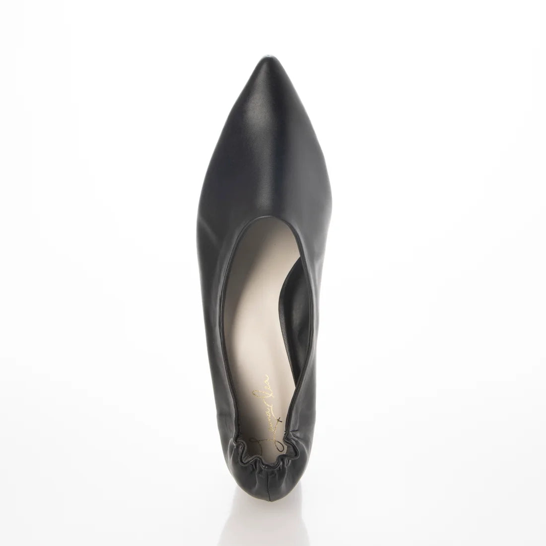日本製 Launa lea 尖頭粗跟淺口鞋 (0540)（Black）