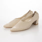 日本製[23AW] Launa lea 尖頭粗跟淺口鞋 (0540)（Ivory）