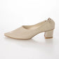 日本製[23AW] Launa lea 尖頭粗跟淺口鞋 (0540)（Ivory）