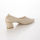 日本製[23AW] Launa lea 尖頭粗跟淺口鞋 (0540)（Ivory）