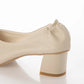 日本製[23AW] Launa lea 尖頭粗跟淺口鞋 (0540)（Ivory）