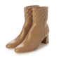 [23AW] Launa lea 絎縫杏仁頭短靴 (S141) (beige)