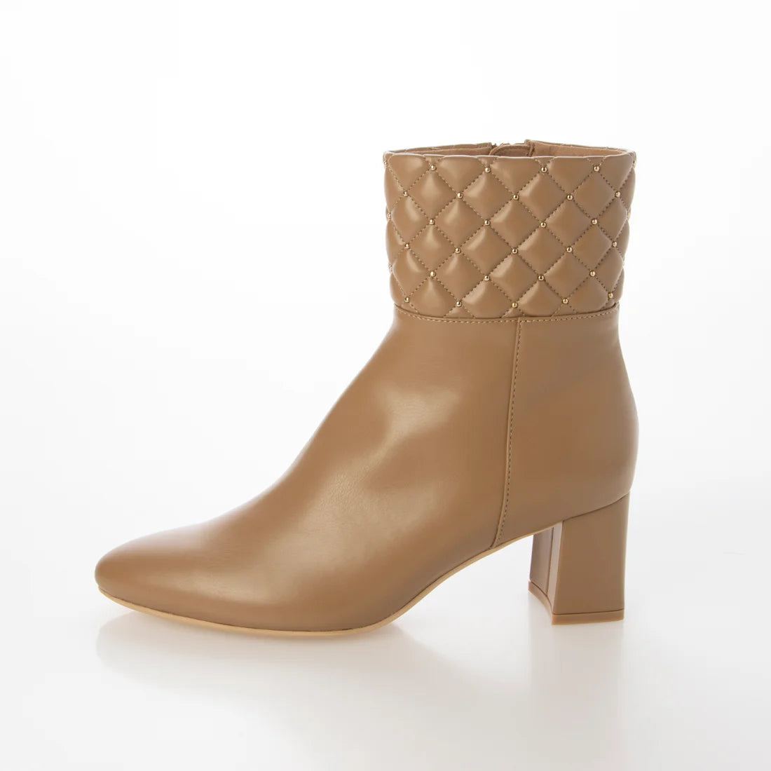 [23AW] Launa lea 絎縫杏仁頭短靴 (S141) (beige)