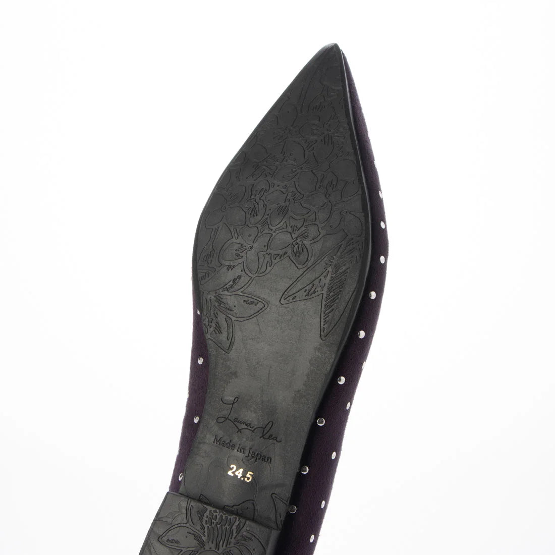 日本製[23AW]Launa lea 鉚釘尖頭高跟鞋 (0538)(Purple S)（パープルS）