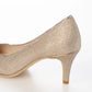 日本製 Launa Lea Rich 7cm Gold Line高跟鞋 (80001E) (白金色 Z / Platinum Z)
