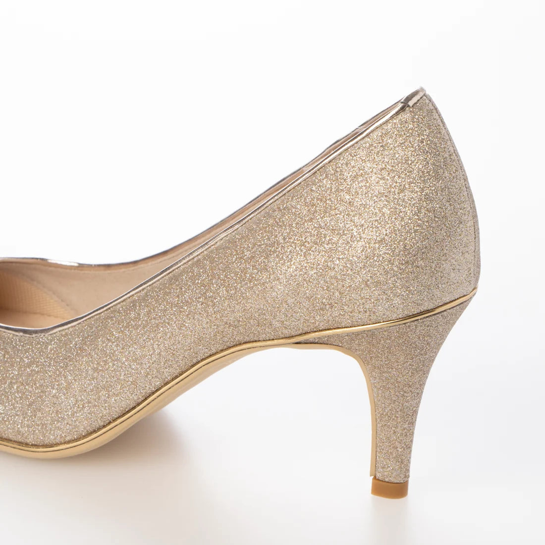 日本製 Launa Lea Rich 7cm Gold Line高跟鞋 (80001E) (白金色 Z / Platinum Z)