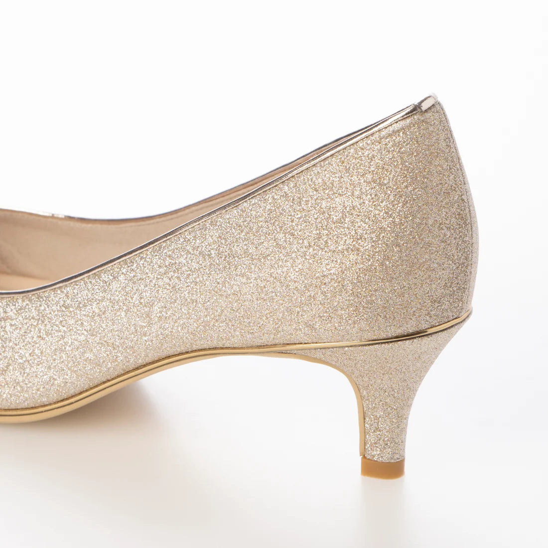 日本製 Launa Lea Rich 5cm Gold Line高跟鞋 (80009E)  (白金色 Z / Platinum Z)