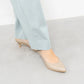 日本製 Launa Lea Rich 5cm Gold Line高跟鞋 (80009E)  (白金色 Z / Platinum Z)