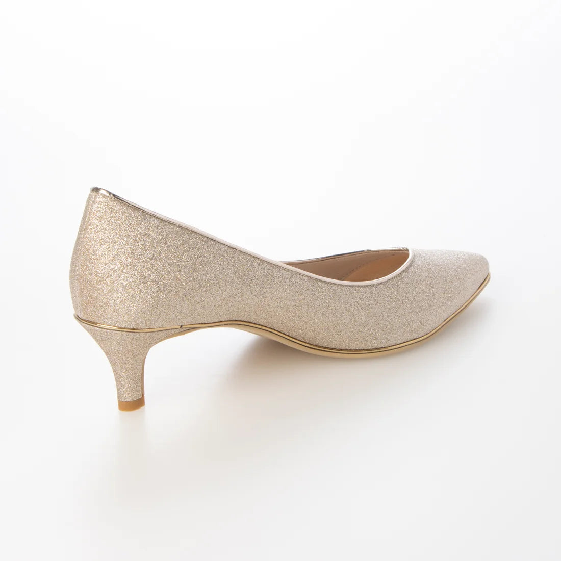 日本製 Launa Lea Rich 5cm Gold Line高跟鞋 (80009E)  (白金色 Z / Platinum Z)