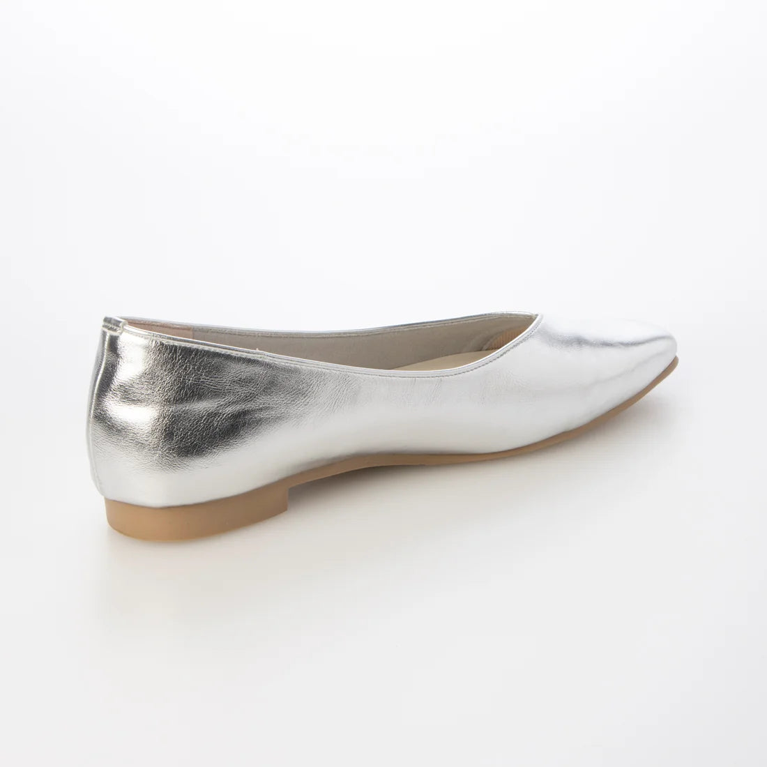 日本製 Launa Lea 方頭平底鞋 (0558) (銀色 / Silver)