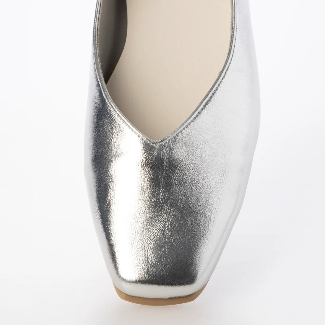 日本製 Launa Lea 方頭平底鞋 (0558) (銀色 / Silver)