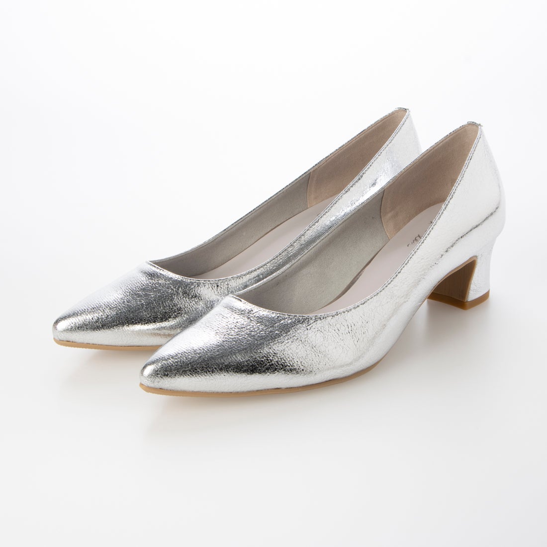 日本製 [晴雨兩用] Launa Lea 尖頭粗跟高跟鞋 (R9486) (銀色 / Silver)