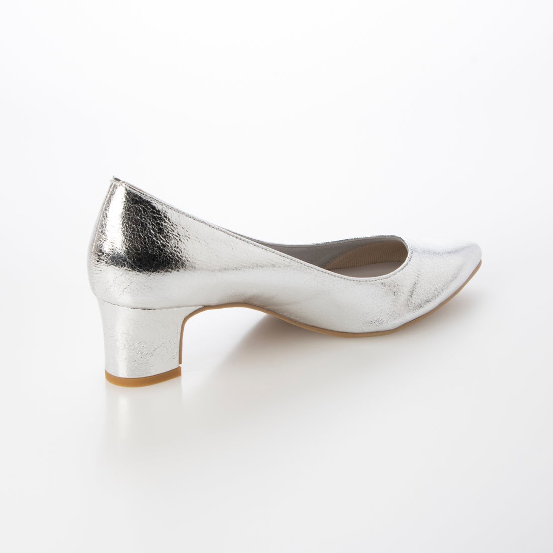 日本製 [晴雨兩用] Launa Lea 尖頭粗跟高跟鞋 (R9486) (銀色 / Silver)