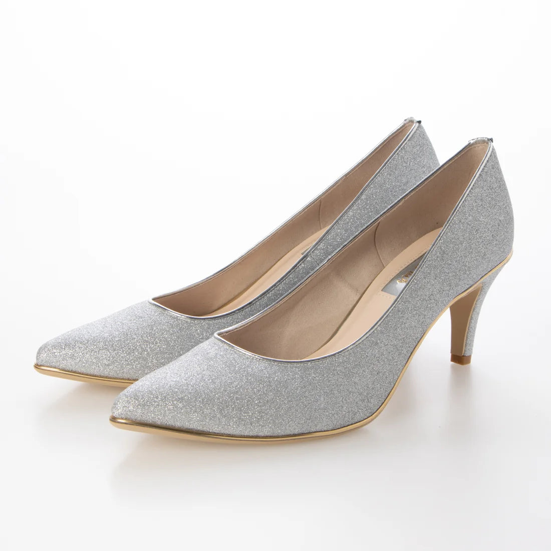 日本製 Launa Lea Rich 7cm Gold Line高跟鞋 (80001E) (銀色 Z/C / Silver Z/C)