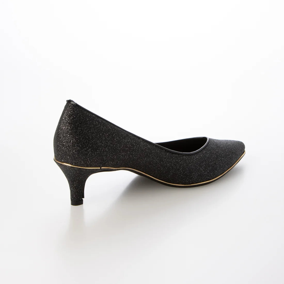 日本製 Launa Lea Rich 5cm Gold Line高跟鞋 (80009E)  (黑色 Z/C / Black Z/C)