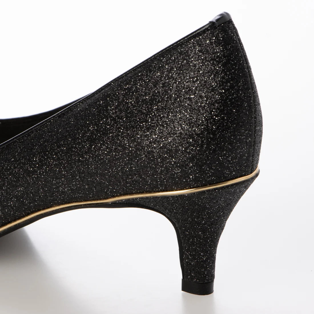 日本製 Launa Lea Rich 5cm Gold Line高跟鞋 (80009E)  (黑色 Z/C / Black Z/C)