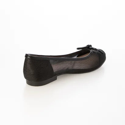 日本製 Launa lea 圓頭透視芭蕾鞋 ( B1612A ) (黑色/Black)