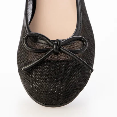 日本製 Launa lea 圓頭透視芭蕾鞋 ( B1612A ) (黑色/Black)