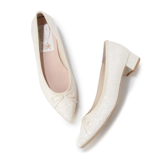 日榻製 Launa Lea 尖頭高跟芭蕾舞鞋 B9601A 9601 米白色 Z