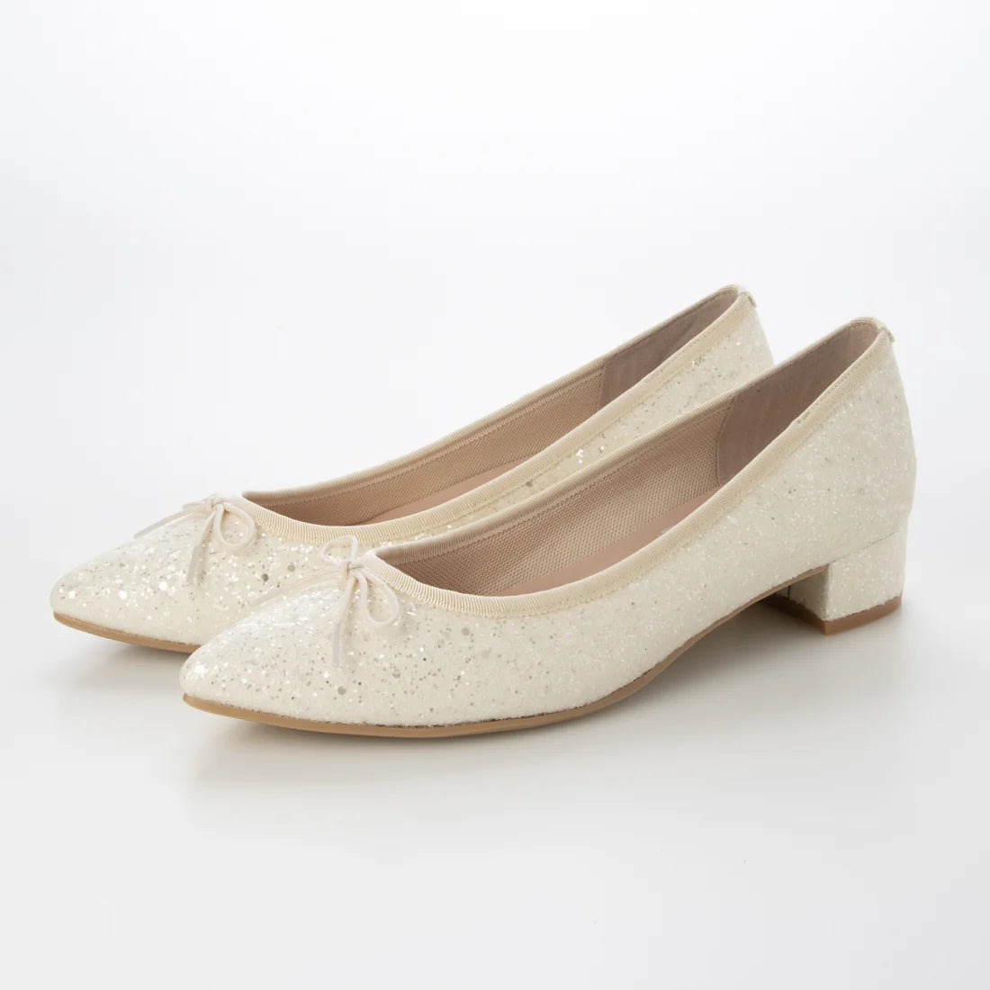 日本製 Launa Lea  3.5cm踭尖頭跟芭蕾高跟鞋 (B9601A) (白色Z / PK White Z)