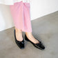 日本製 Launa lea 方頭芭蕾晴雨鞋 ( RB7002A ) (黑色/Black)