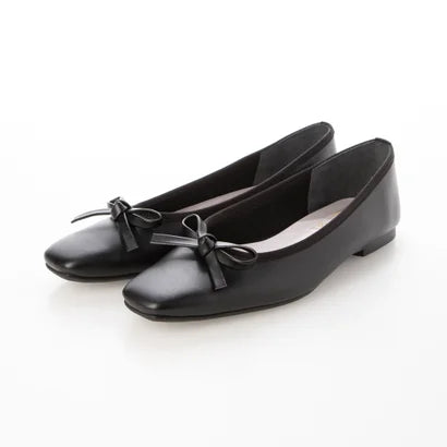 日本製 Launa lea 方頭芭蕾晴雨鞋 ( RB7002A ) (黑色/Black)