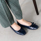 日本製 Launa lea 方頭芭蕾晴雨鞋 ( RB7002A ) (深藍/Navy)