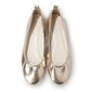日本製 [23AW] Launa lea ballet 金屬圓頭芭蕾舞鞋 (B3004) (Platinum)